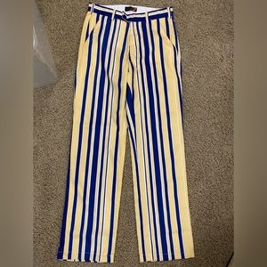 Fans Gone Wild Pants Yellow and Blue Stripe U of M